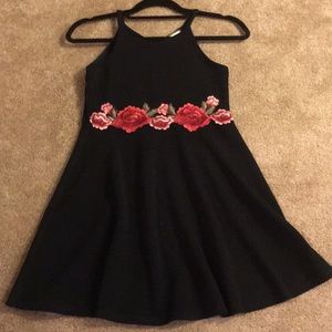 KIDS black dress with flowers